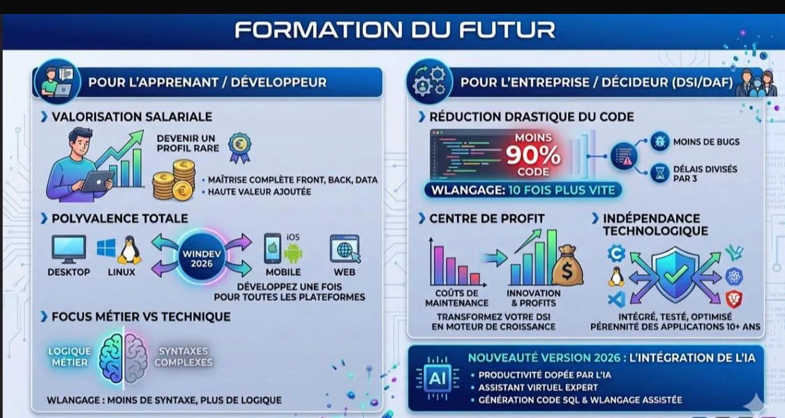 Formation du Futur — Avantages WinDev 2026 pour apprenants et entreprises